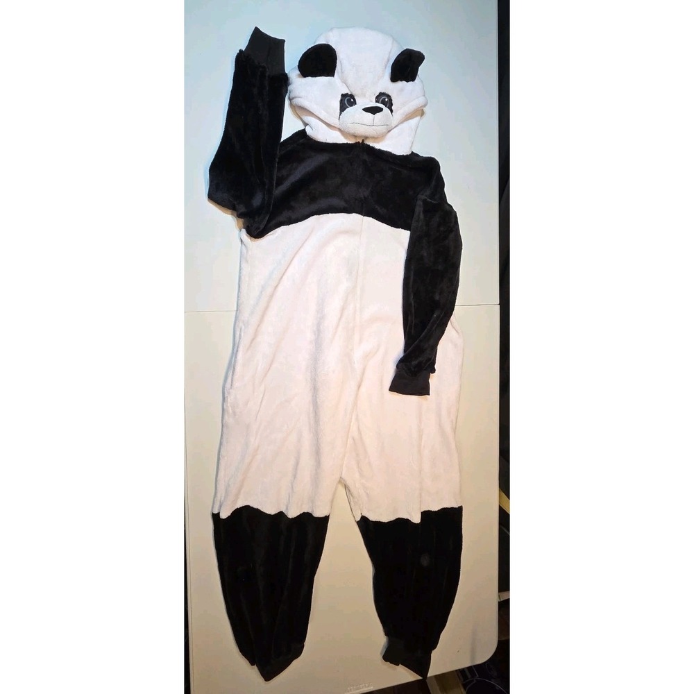 410 Spirit Panda Costume Plush Hooded Jumpsuit XL 16-18 Halloween Costume